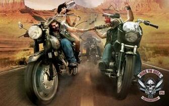 Trip Retribution Bike Motorcycle Ride To Hell Biker Gangster Wallpaper