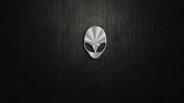 Computer Computers Alienware Logo Leather Texture Wallpaper