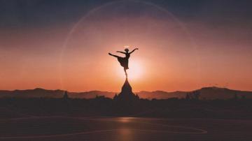 Ballet Dancer Sunset 4k Wallpaper HD