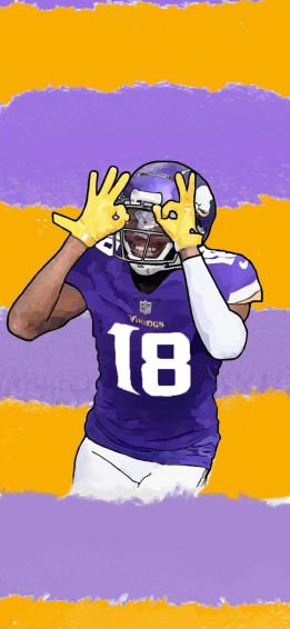 4k Justin Jefferson Wallpaper Nfl Football Art