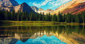 Mount Grinnell Montana 4k Wallpaper Top