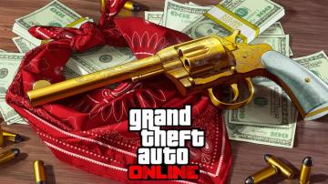 Wallpaper Gta Online Gun Money QHD Picture Image