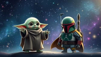 Baby Yoda Boba Wallpaper