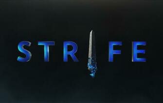 Wallpaper The Game Logo Black Background Strife