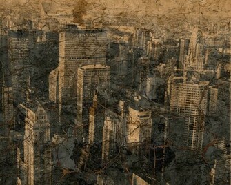 Grunge City Background By Kmk422