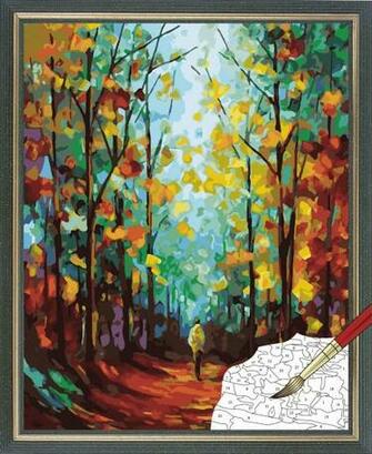 Font Road Oil Painting Diy Paint By Numbers 50x40cm Ph7076 Jpg