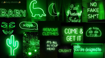 Neon Green Aesthetic Wallpaper