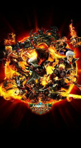 Team Fire Red Mobile Legends Legend Wallpaper