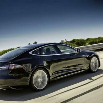 Black Tesla Model S HD Wallpaper Car iPad