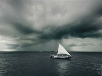 Rainy Season Sea Wallpaper