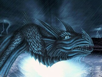 Cartoon Picture Ice Dragon Wallpaper