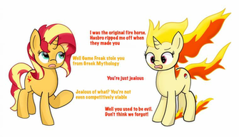 Artist Badponyvectors Duo Female Fiery Shimmer Fire