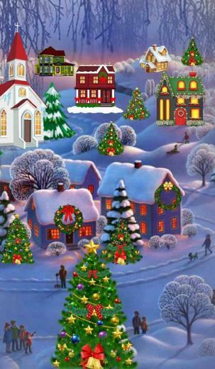 Beautiful Bright Cheerfull Merry Christmas Wallpaper