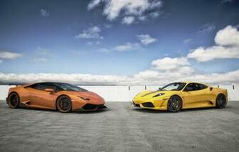 Wallpaper Lamborghini Ferrari F430 Scuderia Huracan Image For