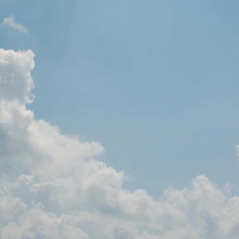 Baby Blue Light Aesthetic Cloudy Sky Wallpaper