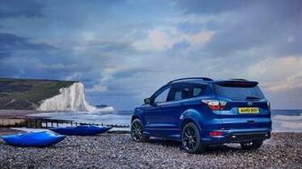 Ford Kuga Blue Color Rear Profile HD 4k Wallpaper