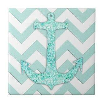 Chevron Anchor Desktop Wallpaper Aqua