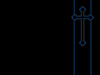 Cool Blue Cross Wallpaper By