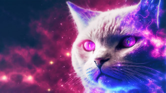 Cat Colorful Digital Art 4k Wallpaper iPhone HD Phone 1030i