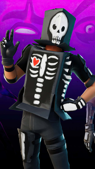 Purple Skull Trooper Wallpaper