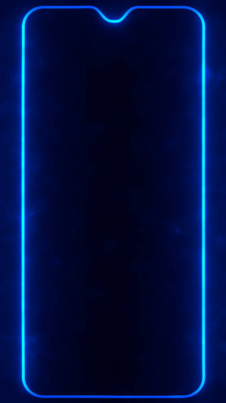 Blue Neon Aesthetic iPhone Wallpaper