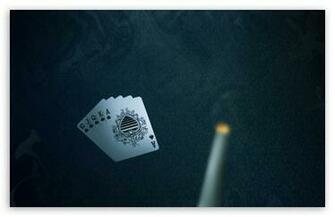 Royal Flush Dual Monitor HD Desktop Wallpaper Widescreen High