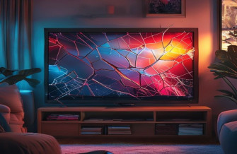 Cracked Tv Screen Prank Wallpaper