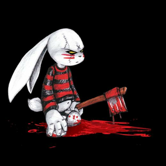 Evil Serial Killer Bunny No Background By Justinmain