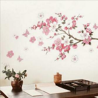 Wallpaper 3d Decor Home Decoration Wall Art Peach Butterfly Jpg