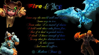Fire And Ice Robert Frost Wallpaper By
