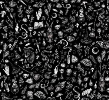 Salem Witch In Black Leggings By Brett Manning Wallpaper