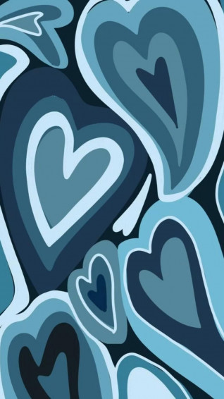 Blue Hearts Wallpaper
