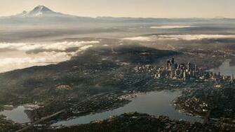 Wallpaper Seattle Usa Top Panorama Full HD 1080p