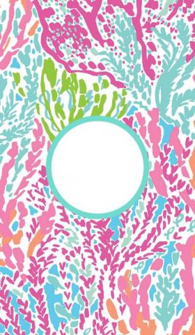 Binder Covers Via Monogram App Lilly Pulitzer iPhone Wallpaper