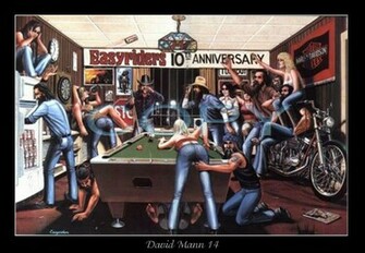 10th Anniversary July David Mann Art By Bikersrun