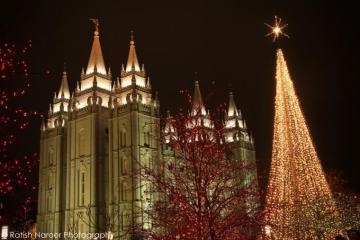 Temple Square Christmas Lights Salt Lake City