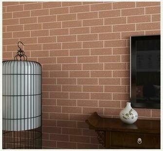 10m Roll Stacked Brick Stone Wallpaper 3d Look Faux Realistic Vinyl