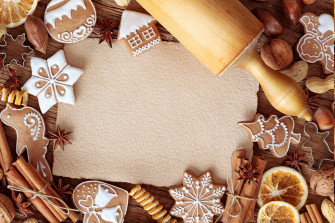 Christmas Cakes Table Paper Sheet Rare Gallery HD Wallpaper