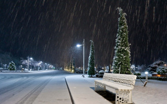 Winter Night Desktop Wallpaper
