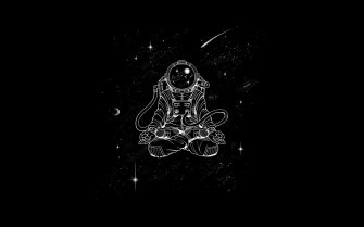 Space Meditation iPhone Wallpaper