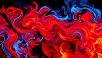 Red And Blue Fire Wallpaper