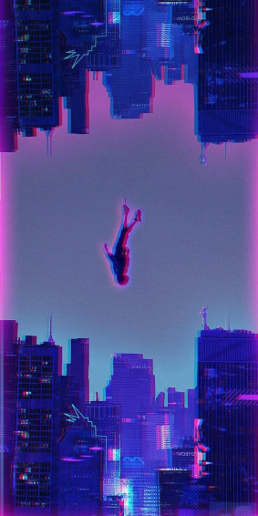 Glitch Wallpaper Superhero Trippy