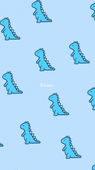 Cartoon Dinosaur Phone Wallpaper