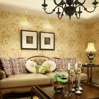 Fashion New European Vintage Flower Wallpaper With Eco Friendly Non