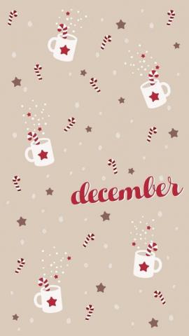December Christmas Phone Wallpaper Cute