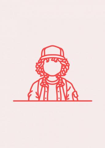 Stranger Things Dustin Henderson Art