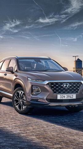 Wallpaper Hyundai Santa Fe Auto Front Metallic