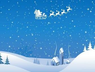 Christmas Wallpaper Santa Claus Silhouette