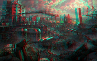 Ruins 3d Anaglyph Red Cyan By Fan2relief3d