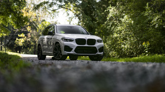 Bmw X3m Competition Alpine White On Sakhir Orange P